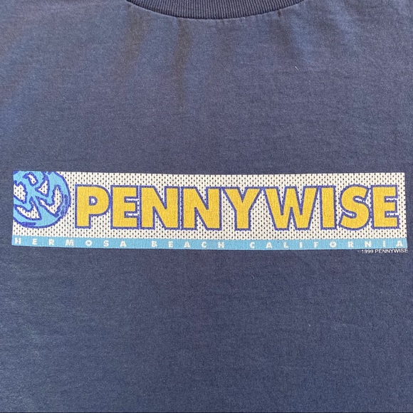 1999 Pennywise Punk Shirt Vintage 90s Band Tee Ska Skate Punk Hardcore Large - Picture 6 of 9